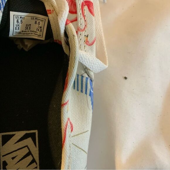 Vans Pink Flamingos Beach Chair Retro Pool Summer Vibes Shoes MENS 6.5/ women 8 - Picture 12 of 13